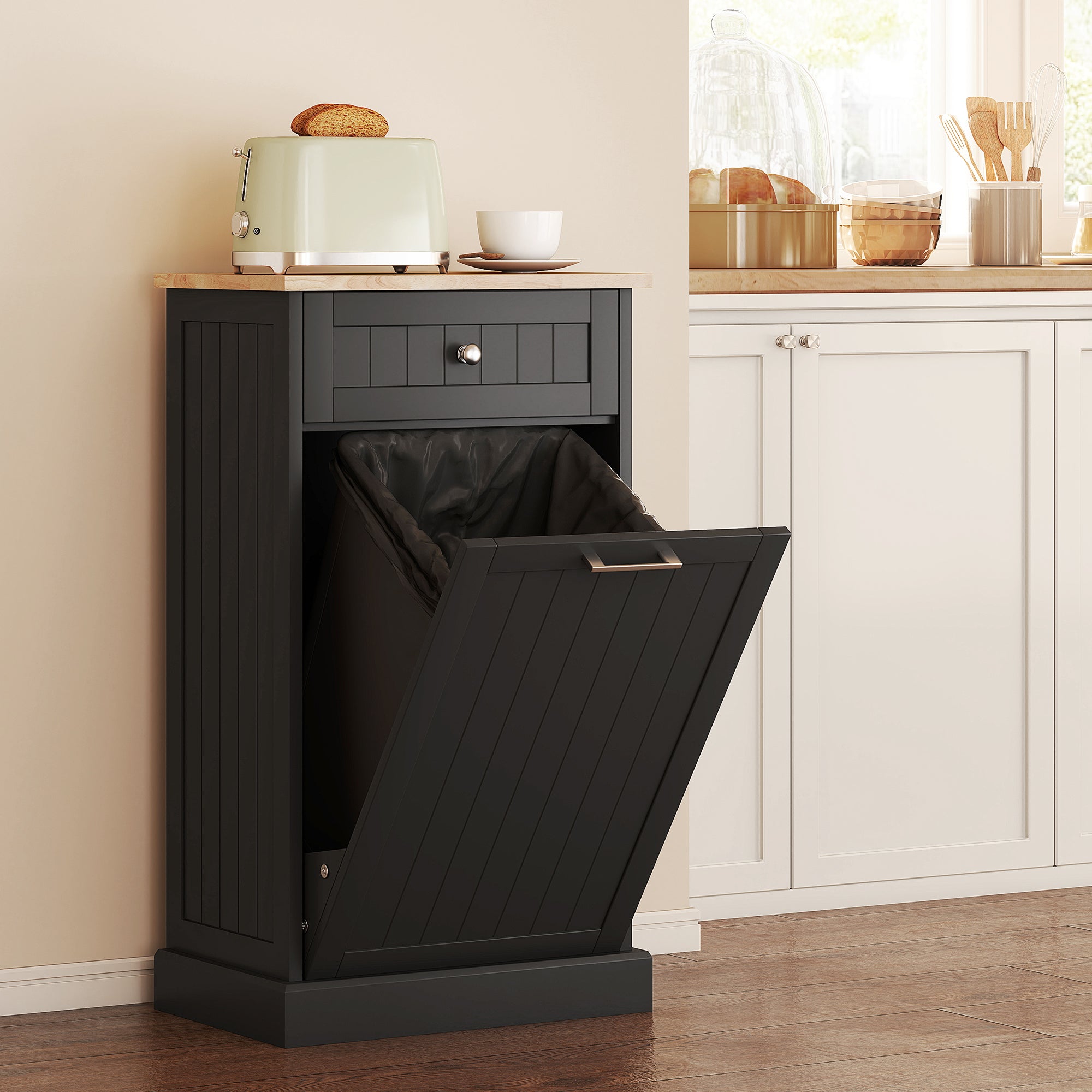 KS-Tilt Out Trash Bin Cabinet