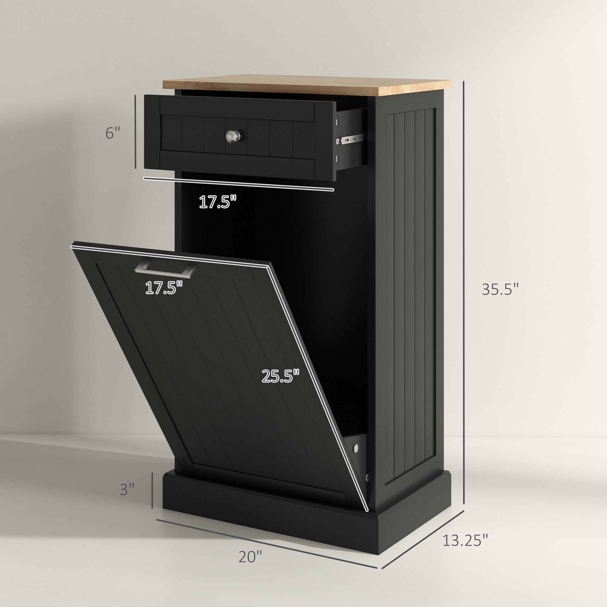 KS-Tilt Out Trash Bin Cabinet