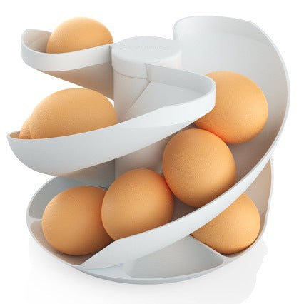 FS1-Minimalist Rotating Spiral Egg Container