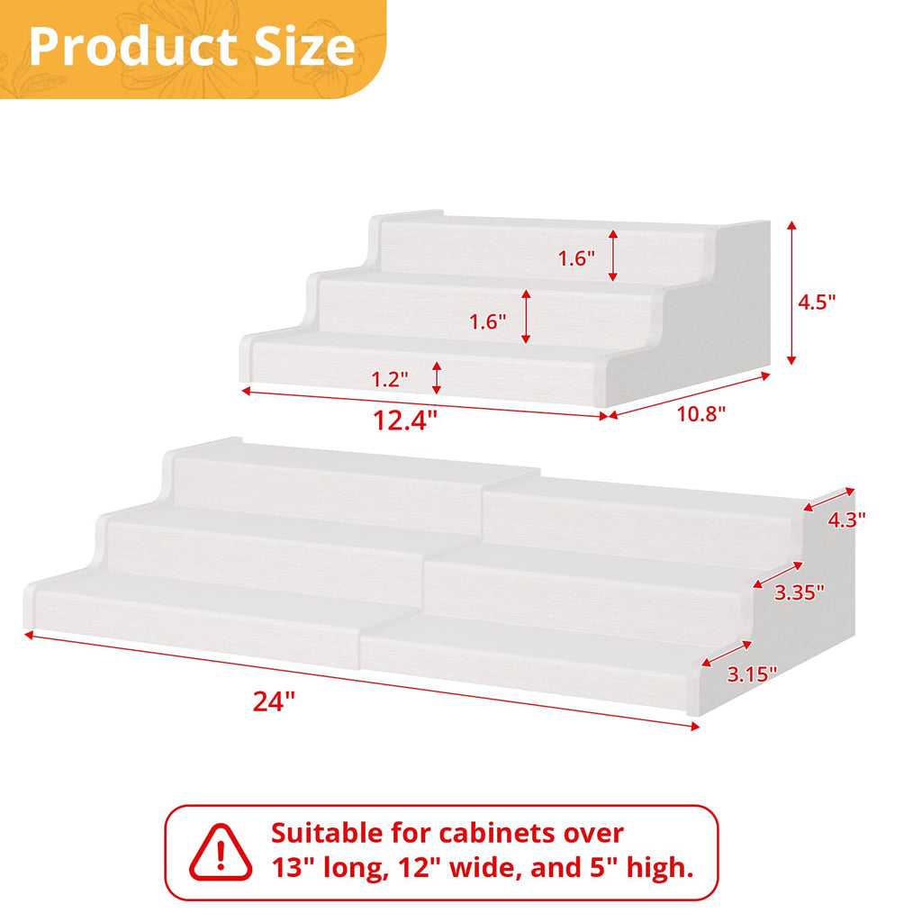 Expandable Bamboo Can Rack Organizer, 3-Tier Adjustable Pantry Storage, Can Holder for Kitchen & Pantry, Canned Food Soda Organizer, Holds Up to 24 Cans, Black (Patent Pending)