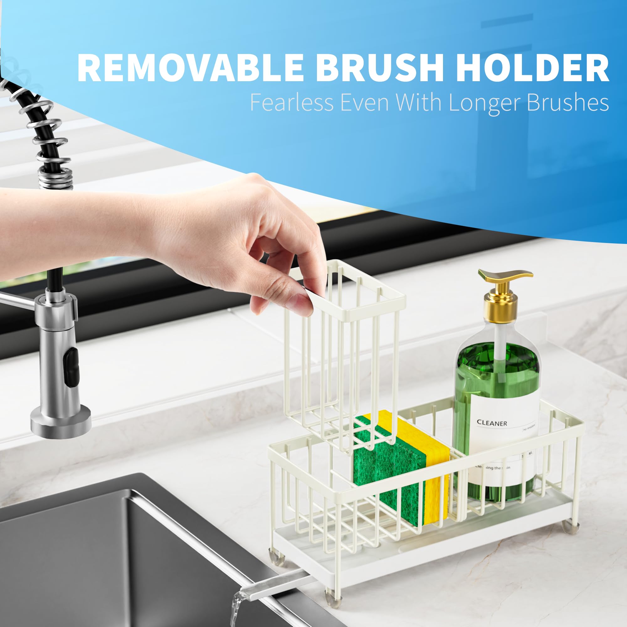 Cisily Sponge Holder for Kitchen Sink