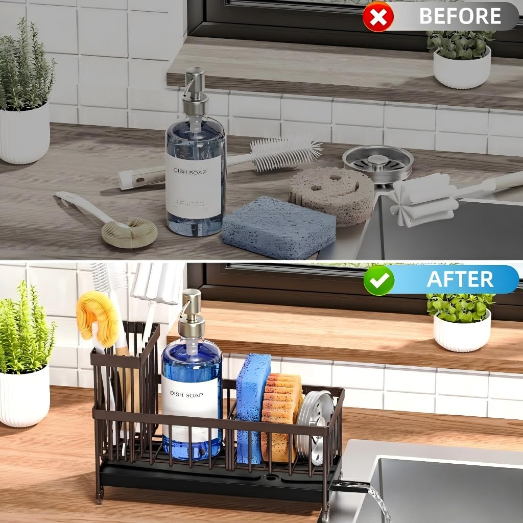 Cisily Sponge Holder for Kitchen Sink