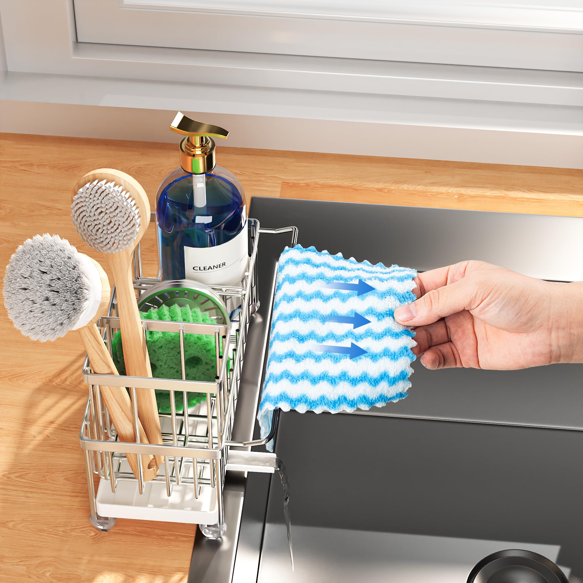 Cisily Sponge Holder for Kitchen Sink