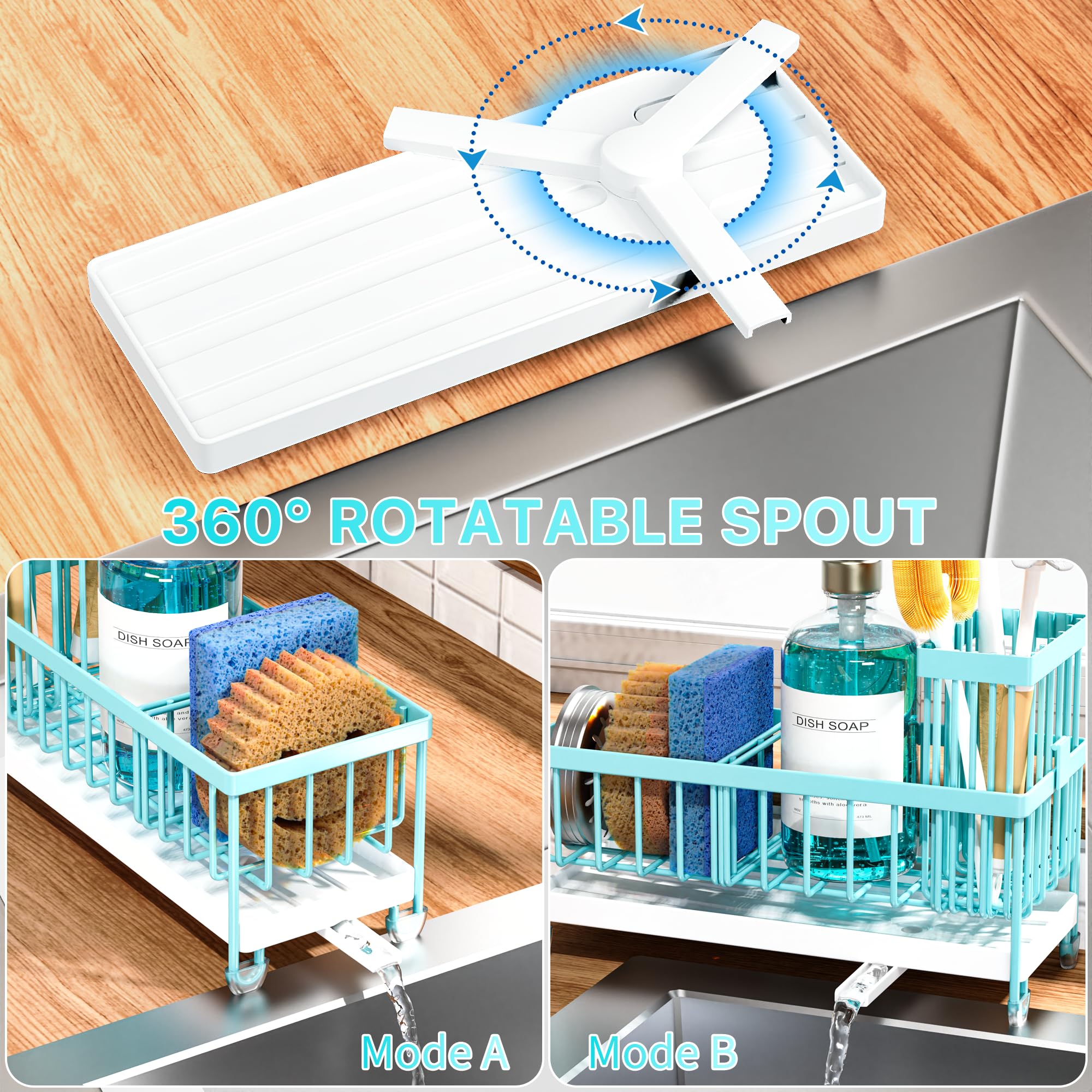 Cisily Sponge Holder for Kitchen Sink