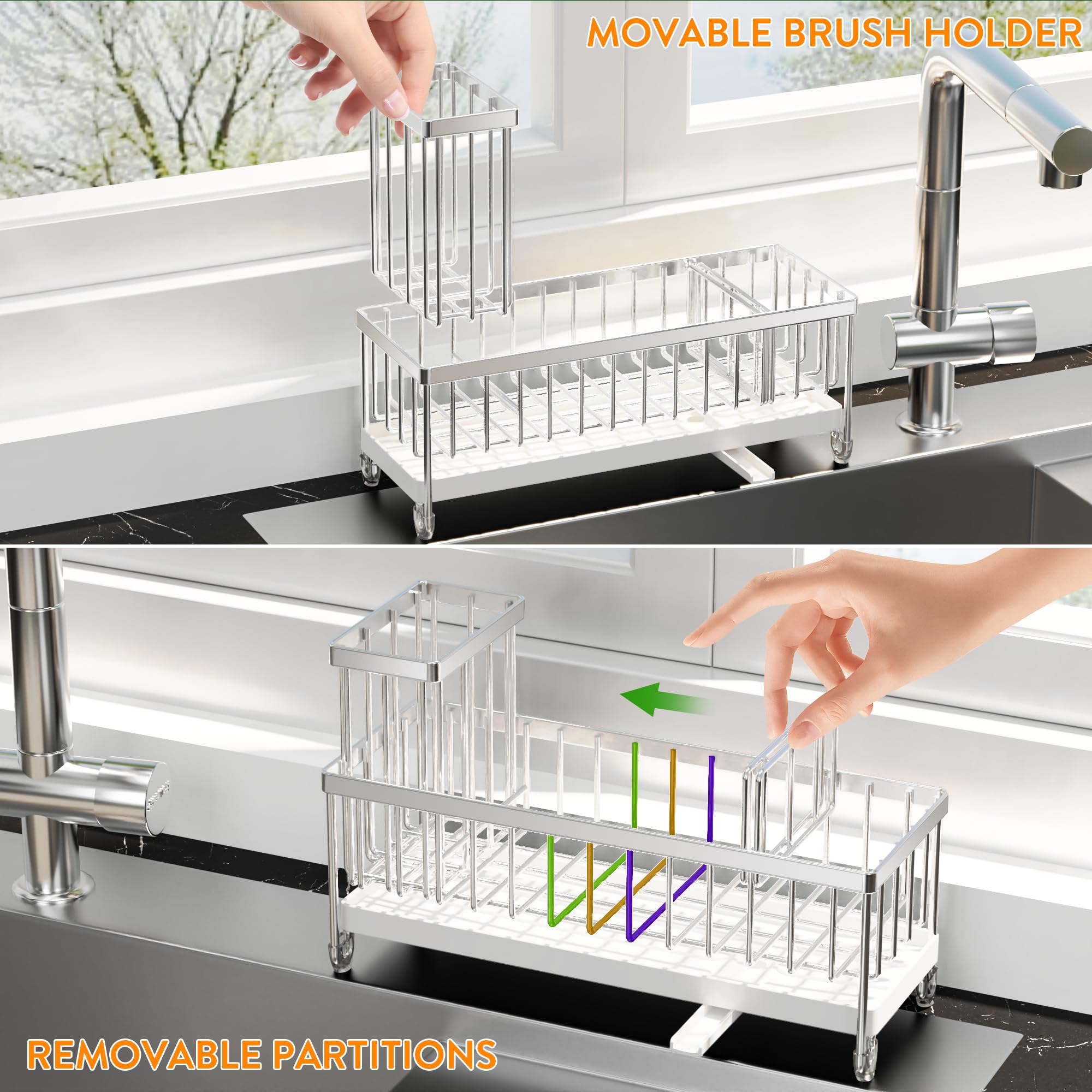 Cisily Sponge Holder for Kitchen Sink