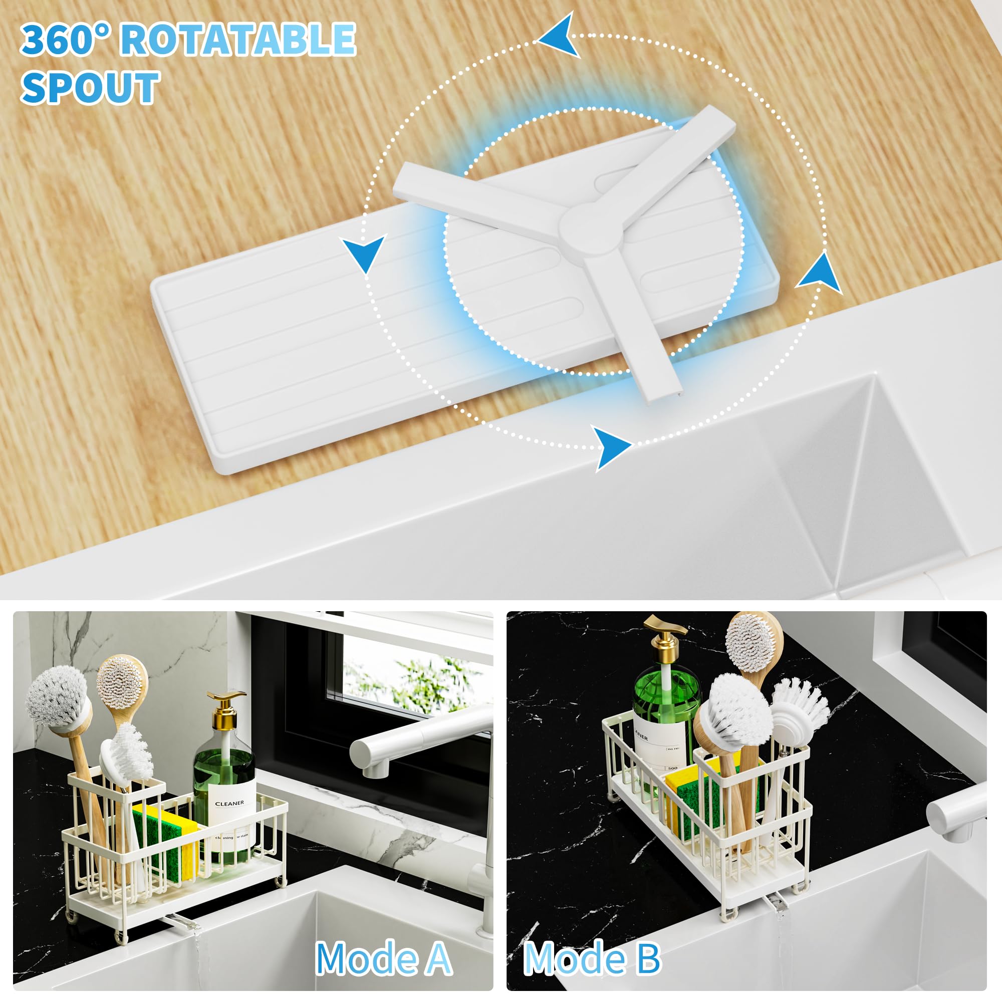 Cisily Sponge Holder for Kitchen Sink