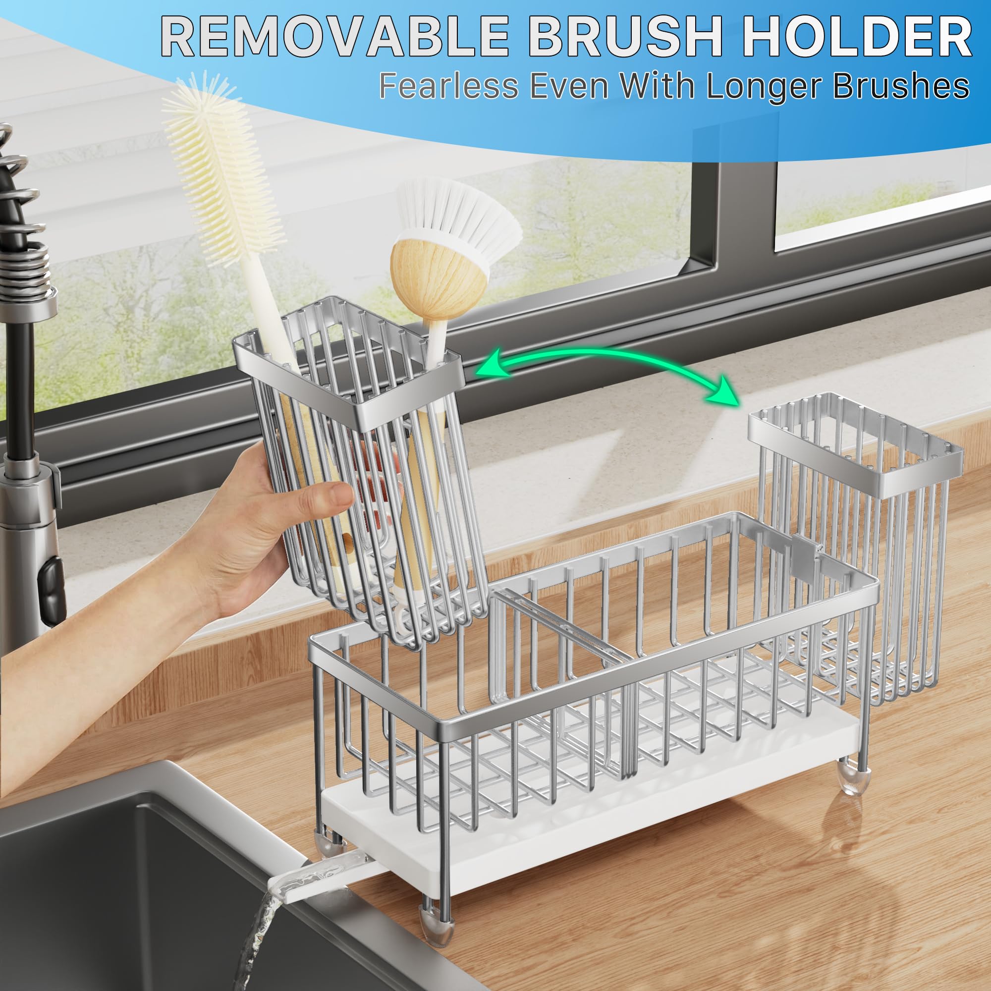 Cisily Sponge Holder for Kitchen Sink