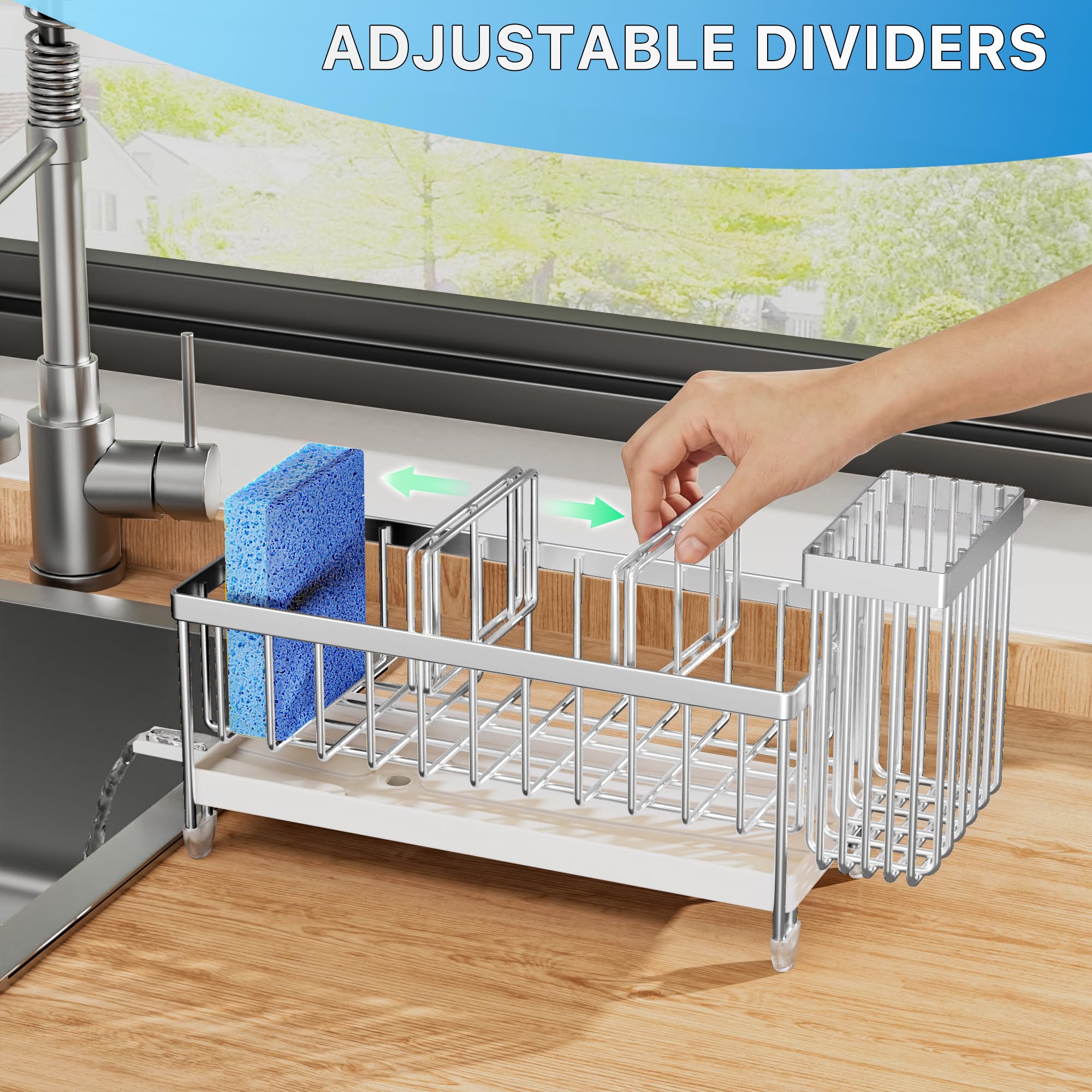 Cisily Sponge Holder for Kitchen Sink