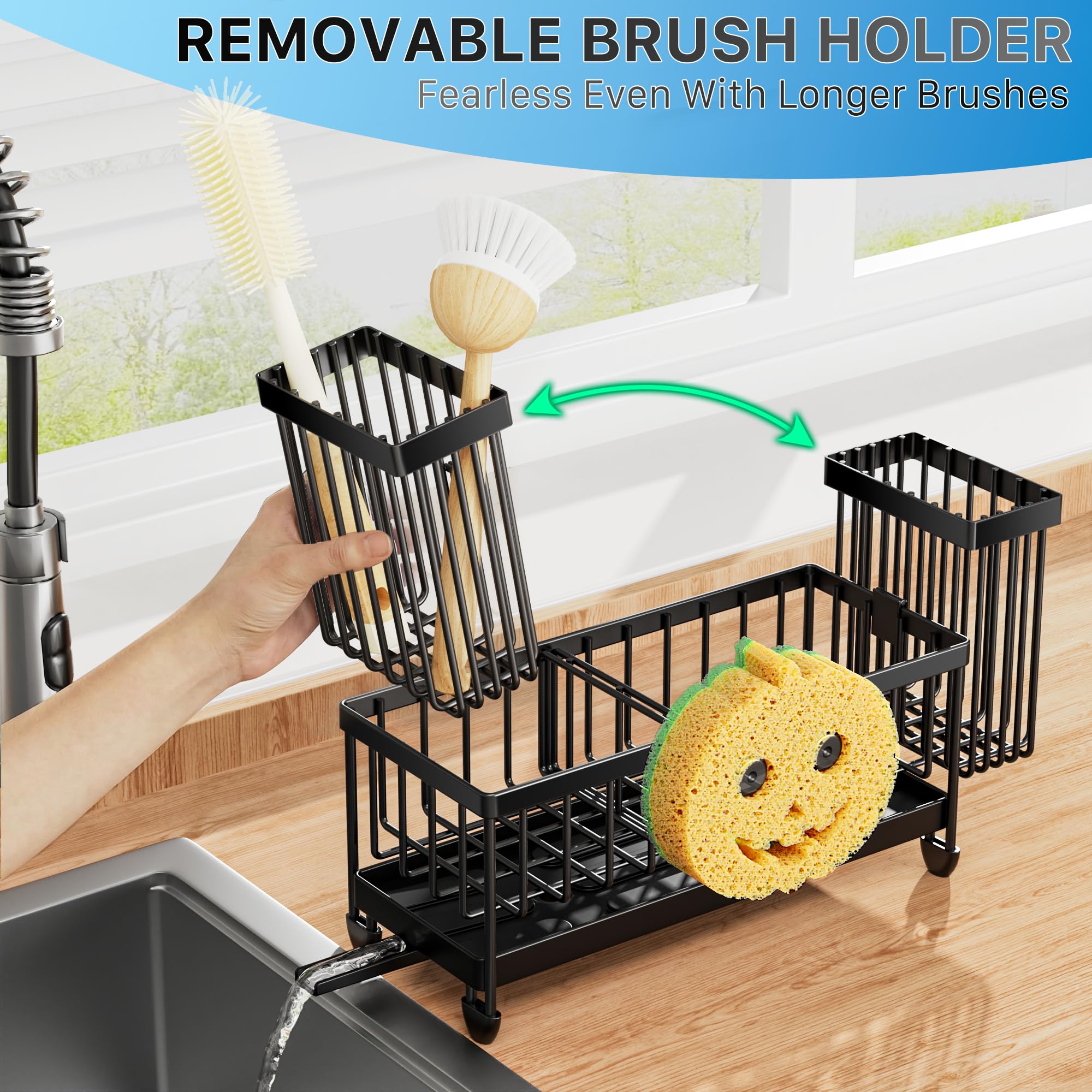 Cisily Sponge Holder for Kitchen Sink