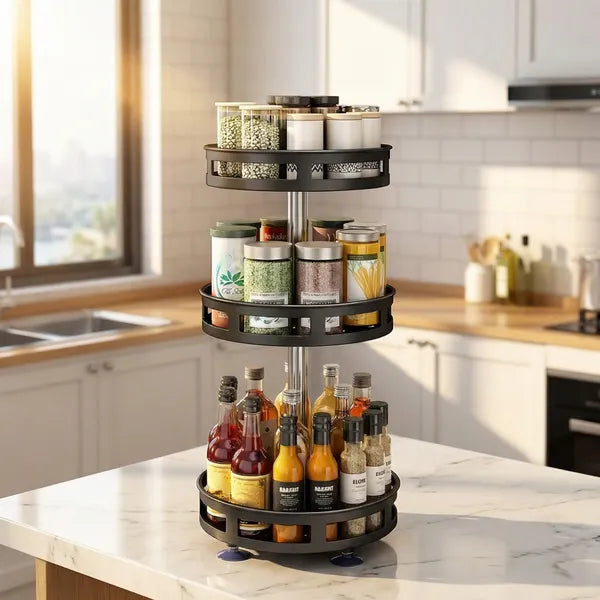 KG-3-Tier Rotating Spice Rack