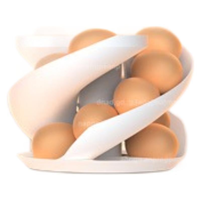 FS1-Minimalist Rotating Spiral Egg Container