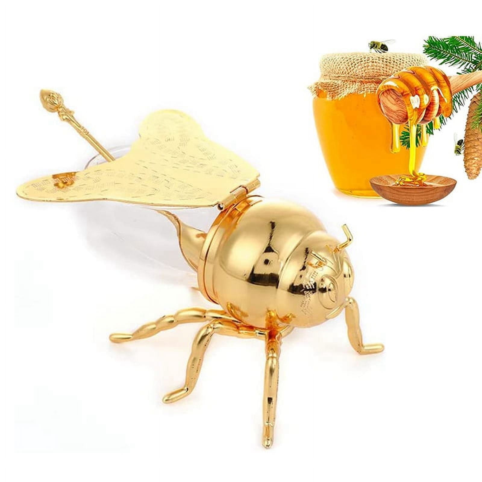 KG-Bee Shaped Honey Jar With Spoon