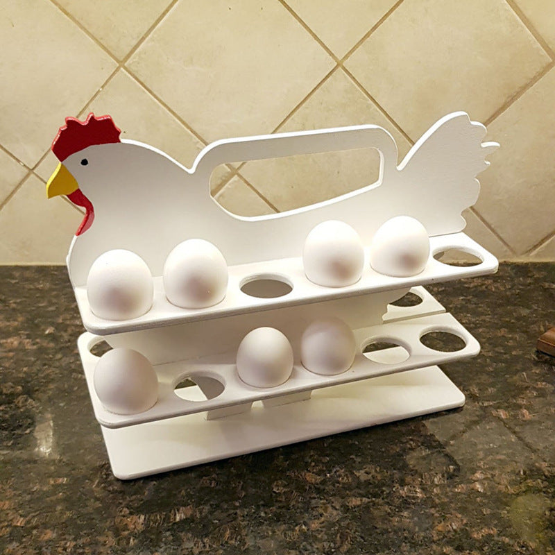 FS-Chicken Shape Egg Shelf