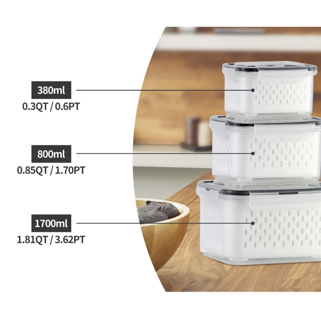 FS-Double-layer Draining Container Set